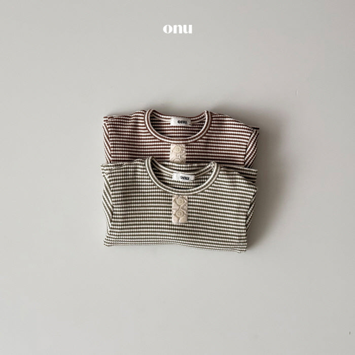 [BABY] Half-button T-shirt