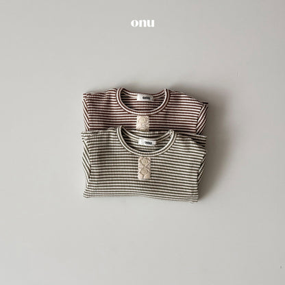 [BABY] Half-button T-shirt