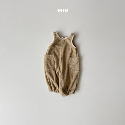 [BABY] Terry cloth overalls