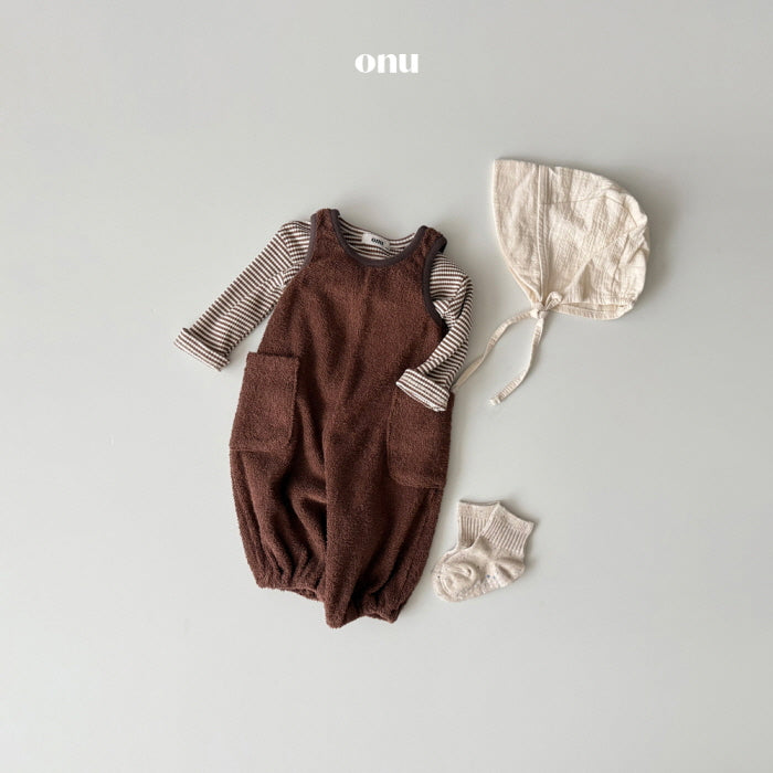 [BABY] Terry cloth overalls