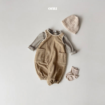[BABY] Terry cloth overalls