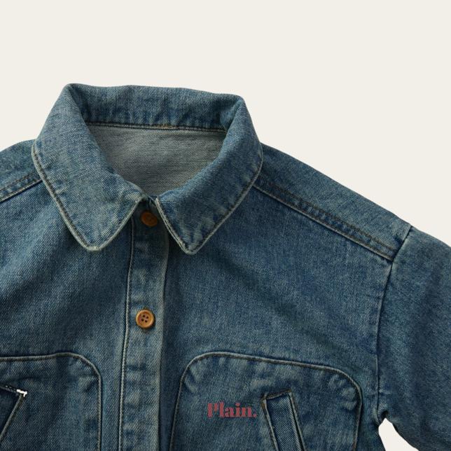 [KIDS] Rounded Denim Jacket