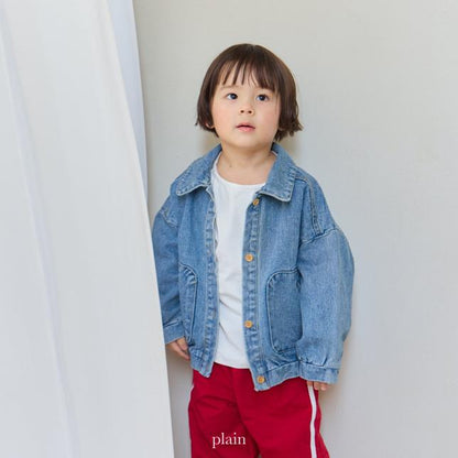 [KIDS] Rounded Denim Jacket