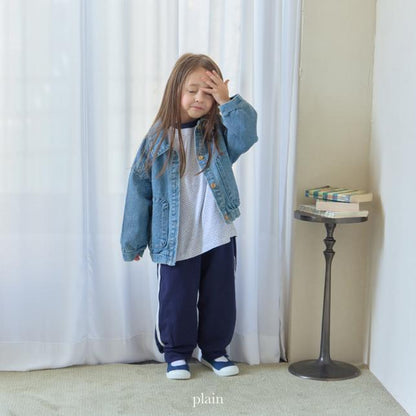 [KIDS] Rounded Denim Jacket