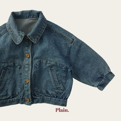 [KIDS] Rounded Denim Jacket