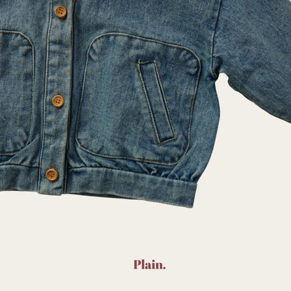 [KIDS] Rounded Denim Jacket