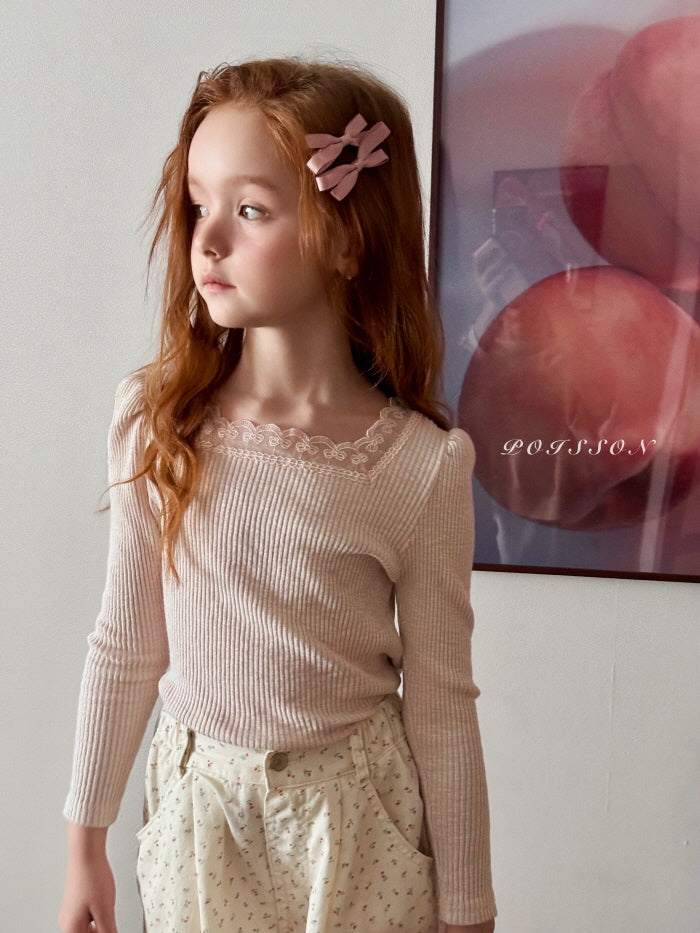 [JUNIOR] Blanc Lace Tee