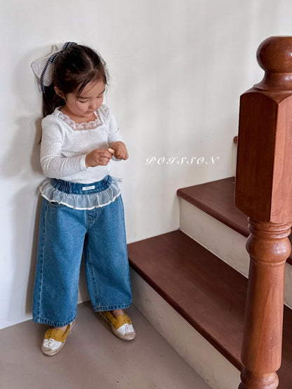 [JUNIOR] Blanc Lace Tee