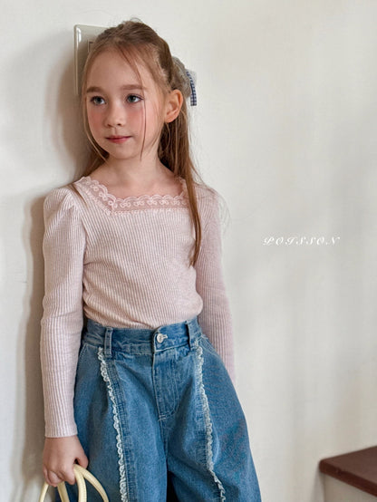 [JUNIOR] Blanc Lace Tee