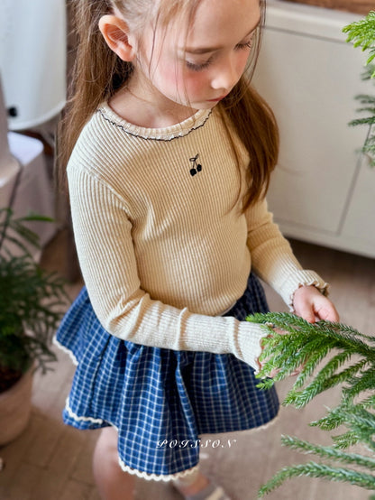 [JUNIOR] Merry Checked Skort