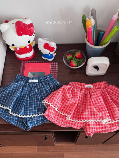 [JUNIOR] Merry Checked Skort