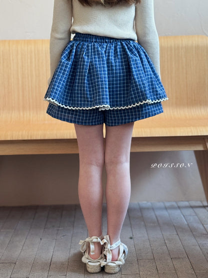 [JUNIOR] Merry Checked Skort