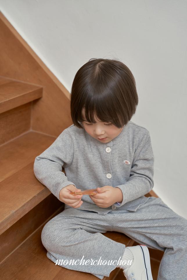 [BABY/KIDS] Ribbed Top & Bottom Set