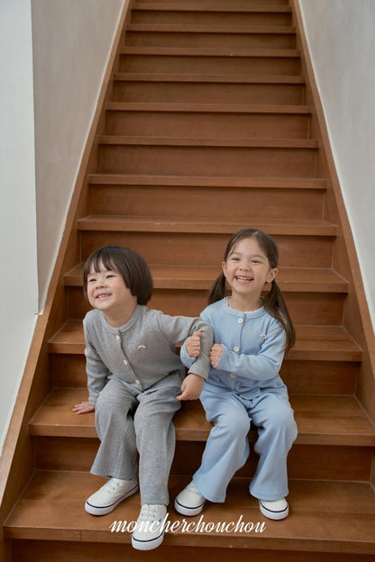 [BABY/KIDS] Ribbed Top & Bottom Set