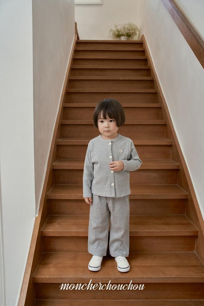 [BABY/KIDS] Ribbed Top & Bottom Set