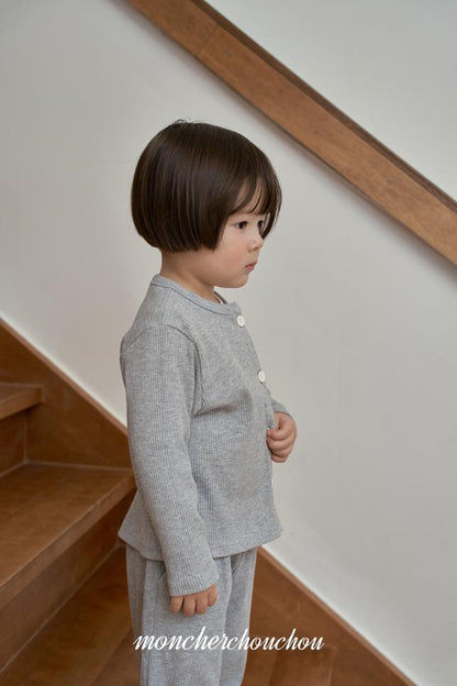 [BABY/KIDS] Ribbed Top & Bottom Set