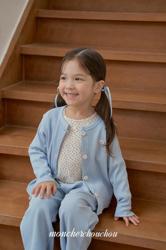 [BABY/KIDS] Ribbed Top & Bottom Set