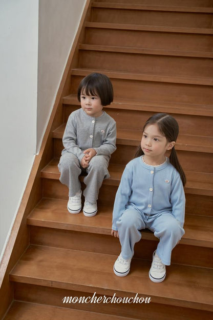 [BABY/KIDS] Ribbed Top & Bottom Set