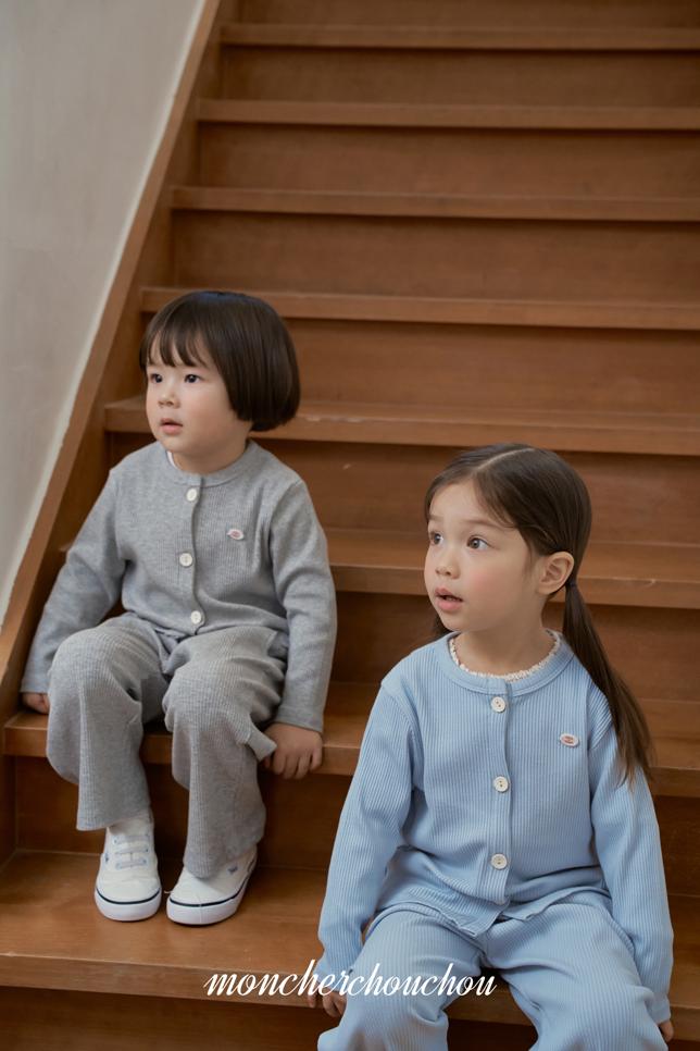 [BABY/KIDS] Ribbed Top & Bottom Set