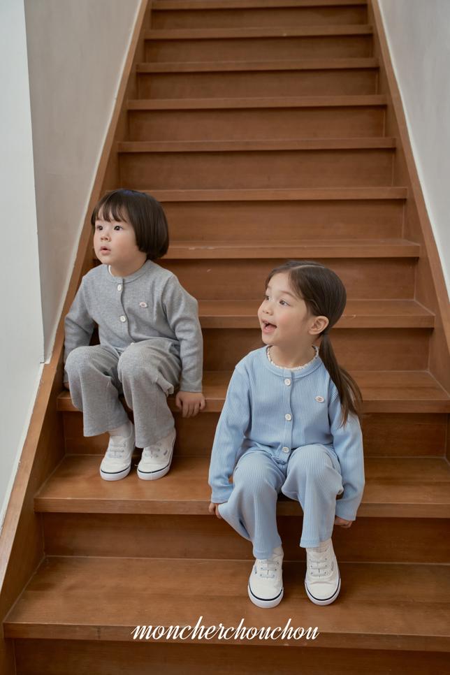 [BABY/KIDS] Ribbed Top & Bottom Set