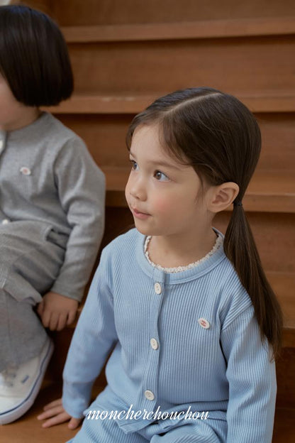 [BABY/KIDS] Ribbed Top & Bottom Set