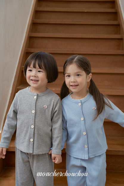 [BABY/KIDS] Ribbed Top & Bottom Set