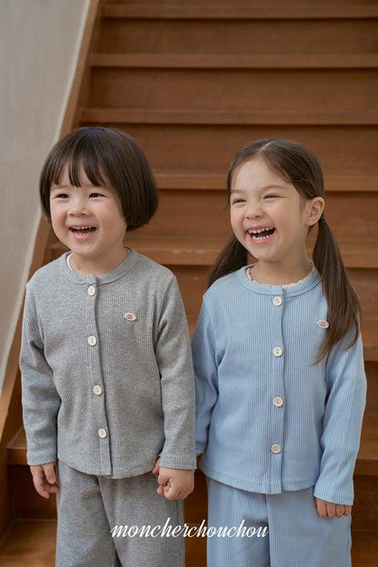 [BABY/KIDS] Ribbed Top & Bottom Set