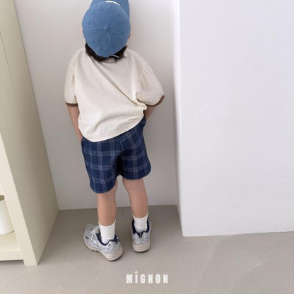 [KIDS] Check denim pants