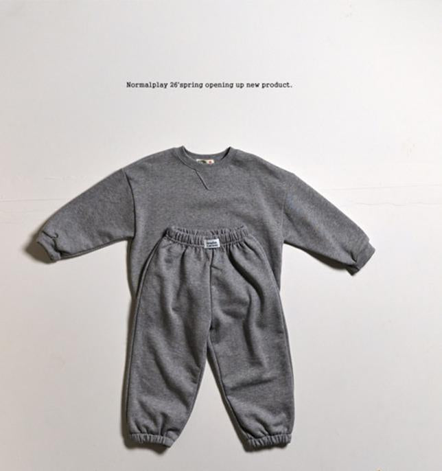 [JUNIOR] Soft sweat top & bottom set