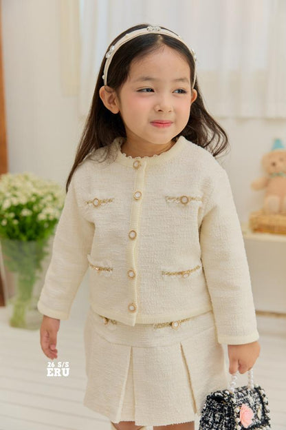 [KIDS] Tweed Two-Piece Set