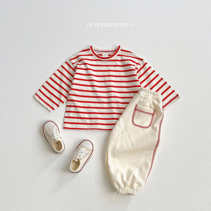 [KIDS] Rib-Trim Pocket Jogger Pants