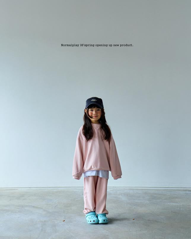 [JUNIOR] Soft sweat top & bottom set