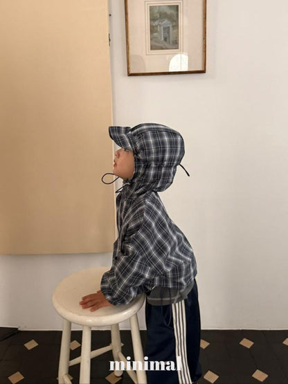 [KIDS] Brimmed Check Jacket