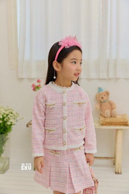 [KIDS] Tweed Two-Piece Set
