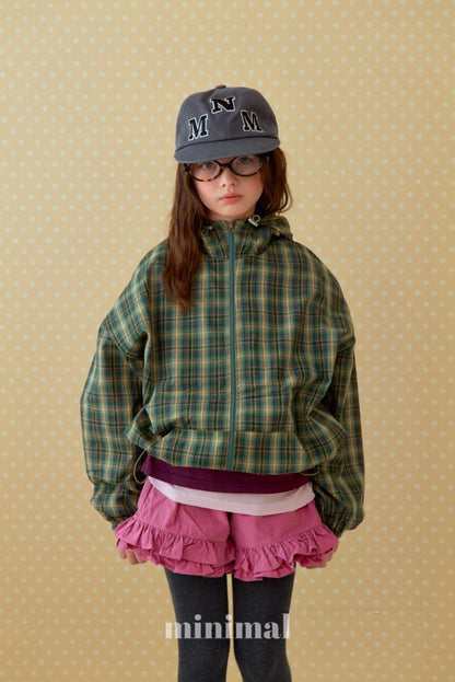 [KIDS] Brimmed Check Jacket