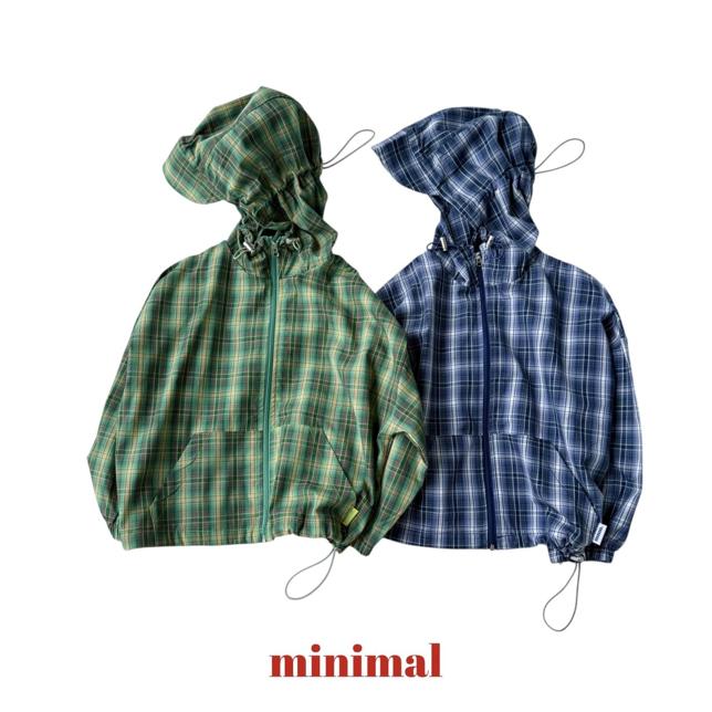 [KIDS] Brimmed Check Jacket