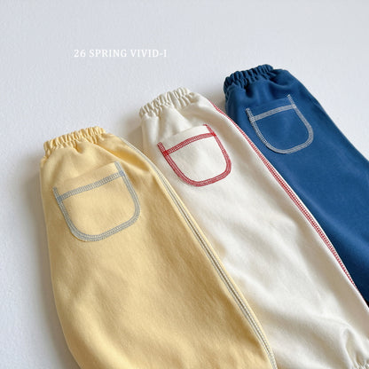 [KIDS] Rib-Trim Pocket Jogger Pants
