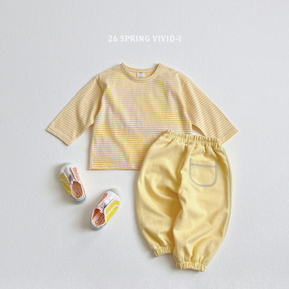 [KIDS] Rib-Trim Pocket Jogger Pants
