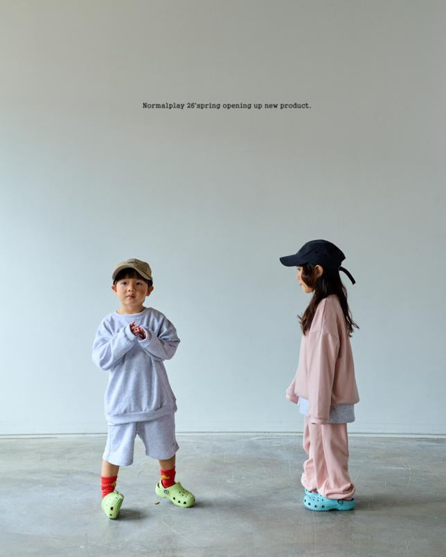 [JUNIOR] Soft sweat top & bottom set