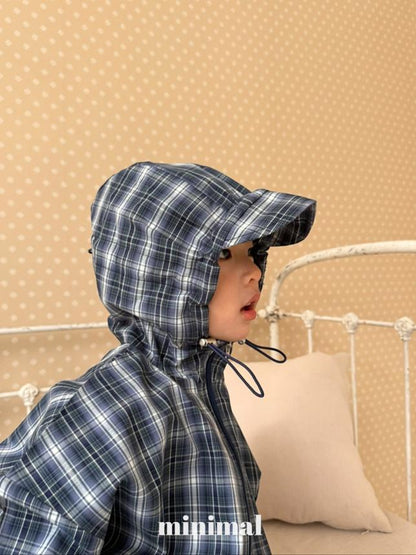 [KIDS] Brimmed Check Jacket