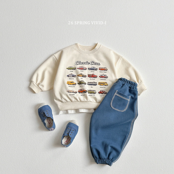 [KIDS] Rib-Trim Pocket Jogger Pants