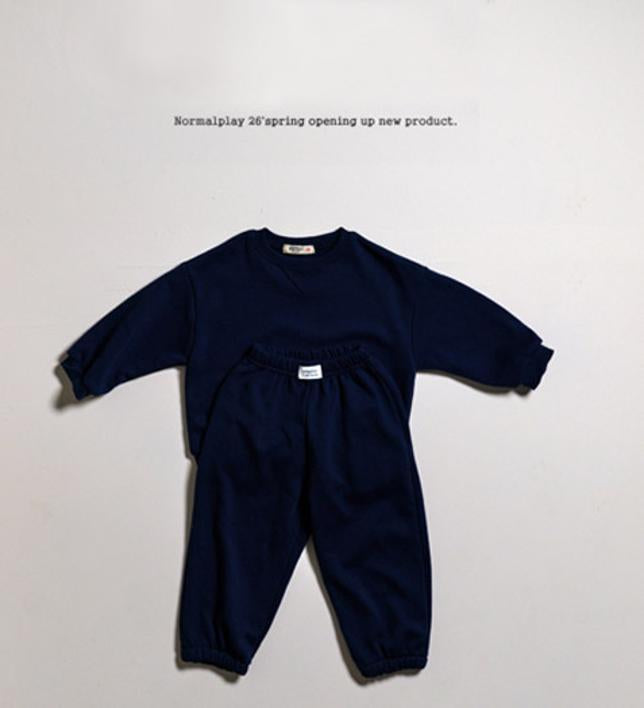 [JUNIOR] Soft sweat top & bottom set
