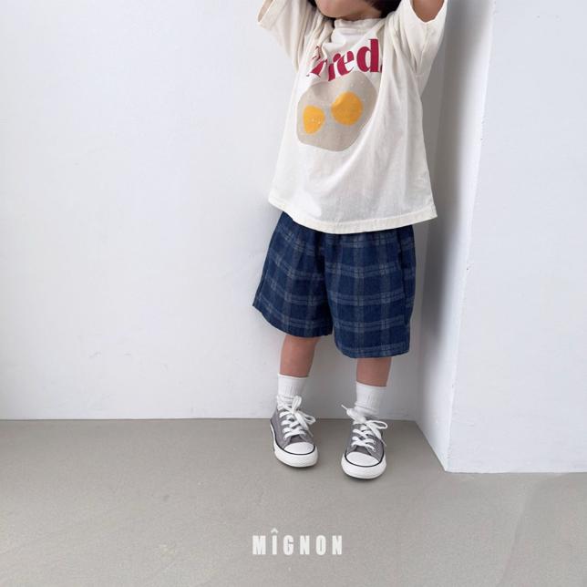 [KIDS] Check denim pants