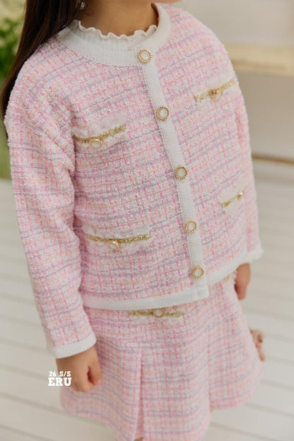 [KIDS] Tweed Two-Piece Set