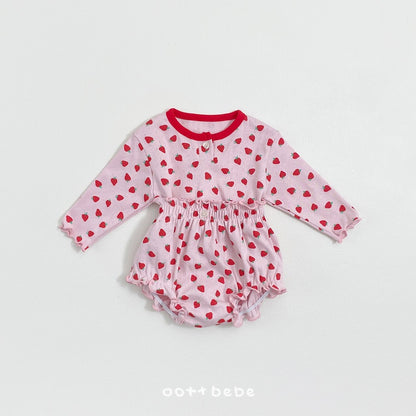 [BABY] Strawberry Sand Bloomer Set