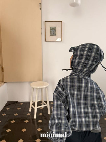 [KIDS] Brimmed Check Jacket
