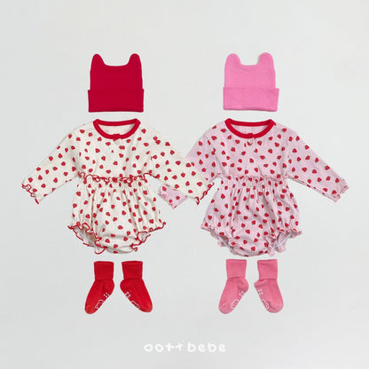 [BABY] Strawberry Sand Bloomer Set
