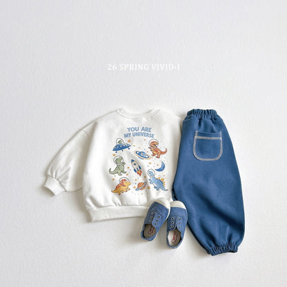 [KIDS] Rib-Trim Pocket Jogger Pants