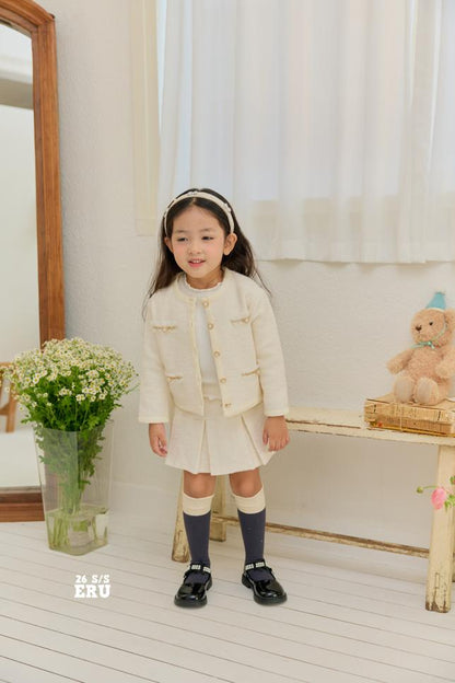 [KIDS] Tweed Two-Piece Set