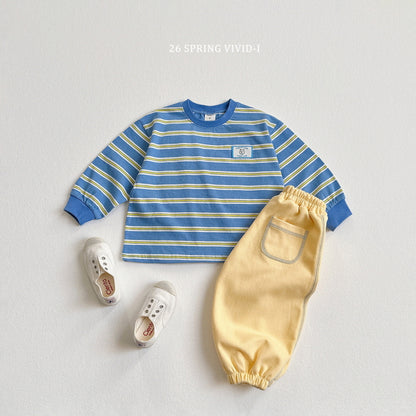 [KIDS] Rib-Trim Pocket Jogger Pants